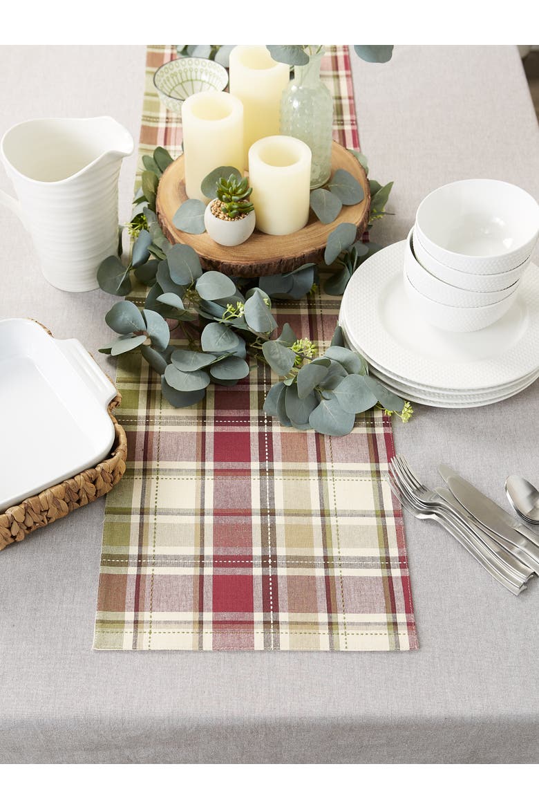 Homespun Plaid Table Runner, Alternate, color, Homespun Plaid