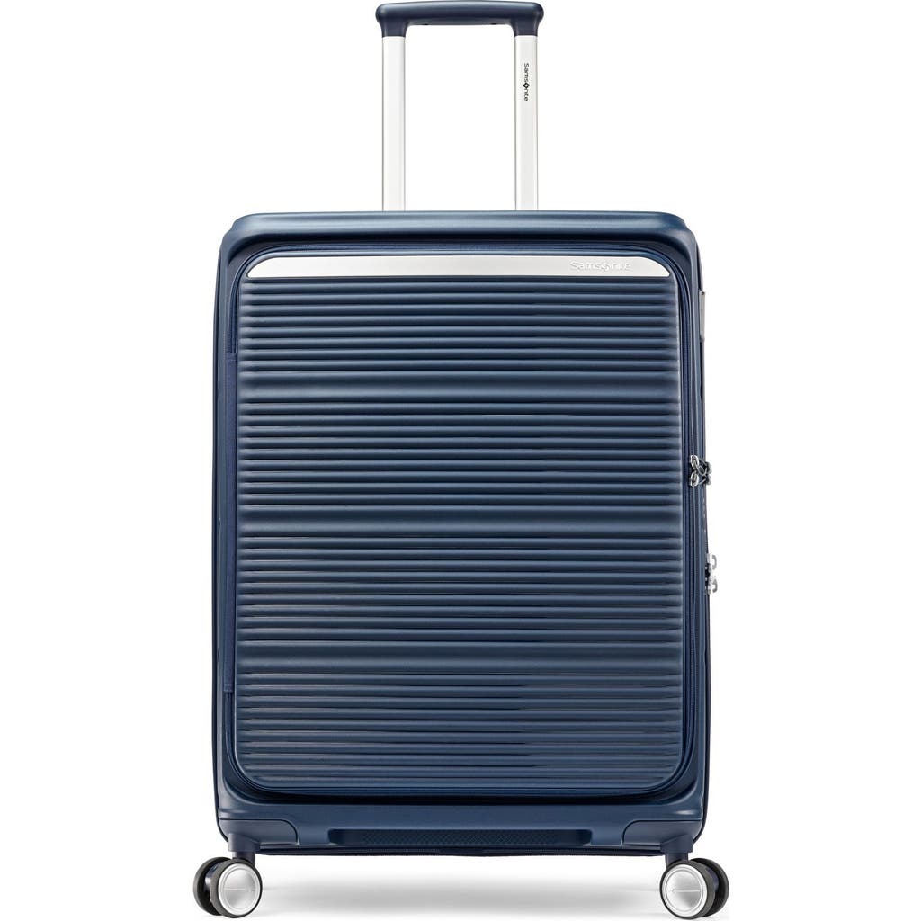 Samsonite Paralux Medium Expandable Spinner Suitcase In Blue