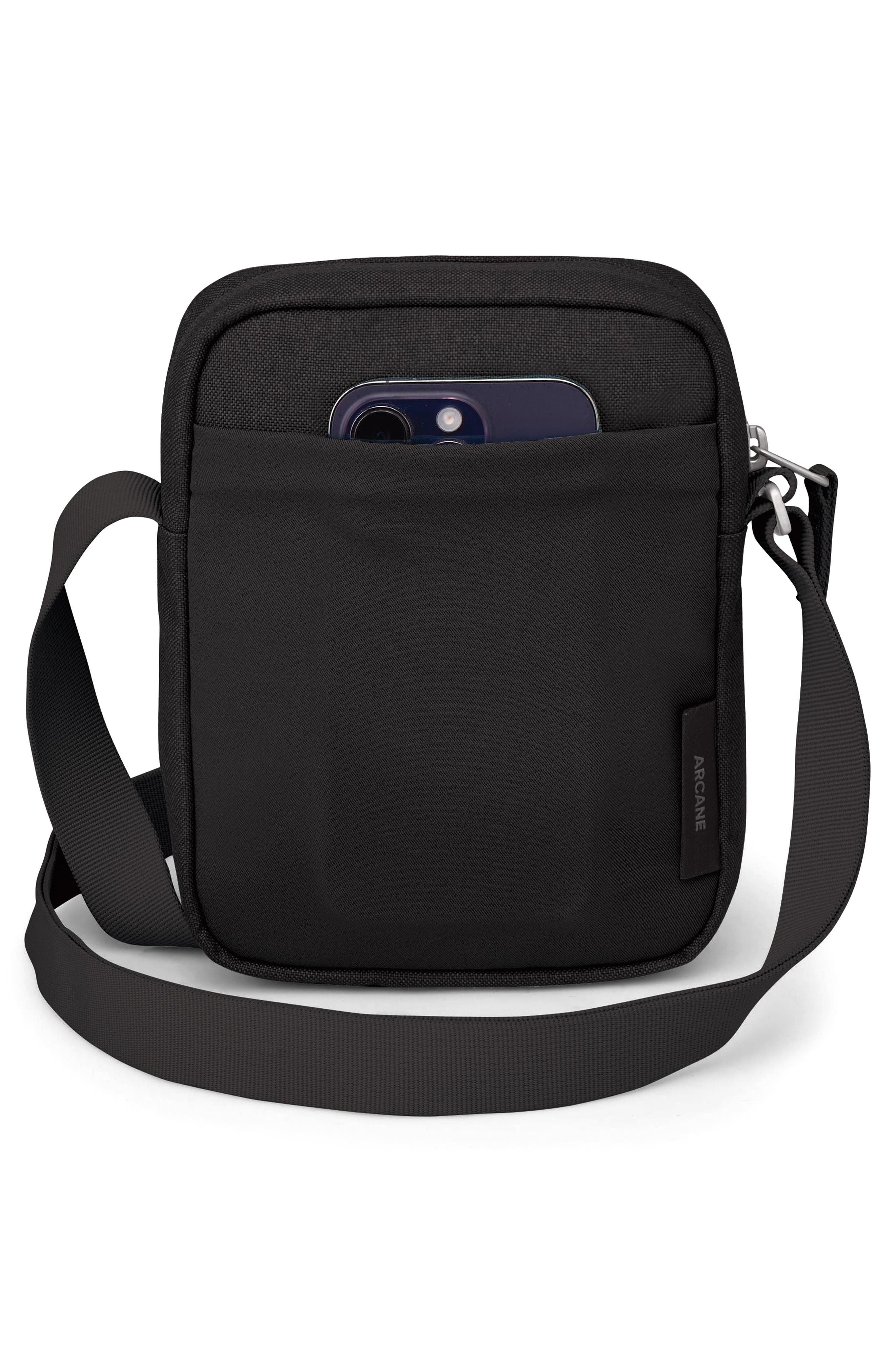 Osprey Arcane Small Crossbody Bag, Alternate, color, Black