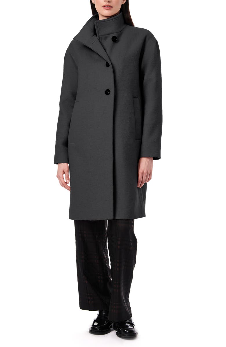 Bernardo Melton Wool Blend Coat, Alternate, color, 