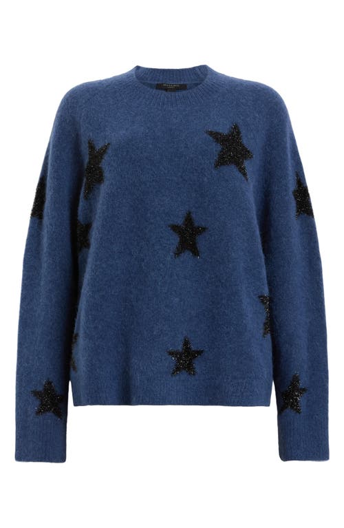 Shop Allsaints Starlet Sweater In Midnight Blue