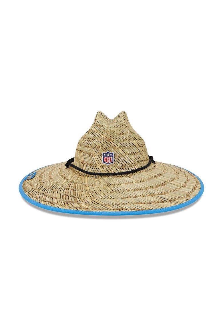 Men's New Era Natural Los Angeles Chargers NFL Training Camp Official Straw Lifeguard Hat, Alternate, color, Natural