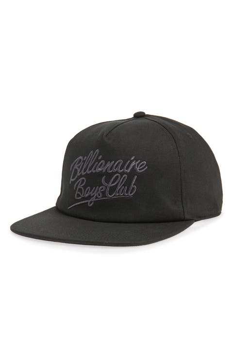 Script Embroidered Snapback Baseball Cap
