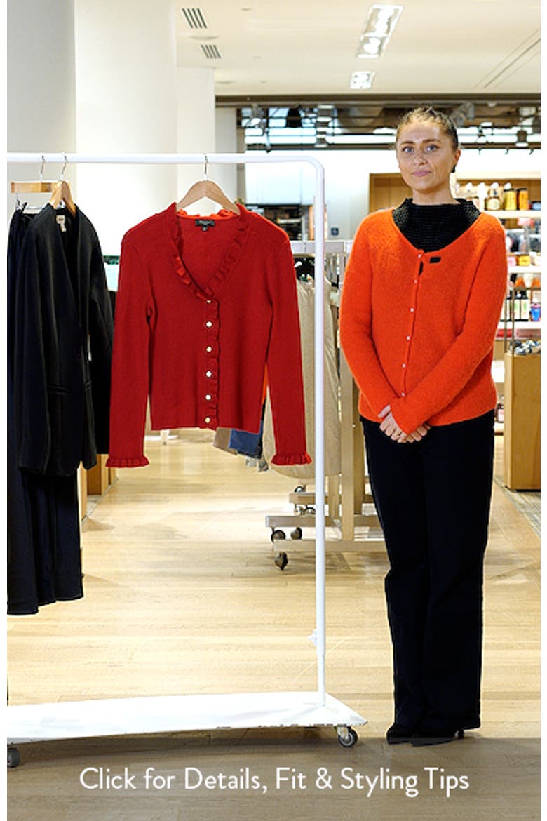 Ruffled Neck Cardigan video
