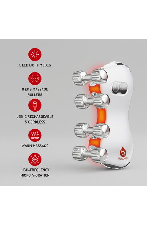 5-in-1 LED Light Therapy Skin Roller Massager
