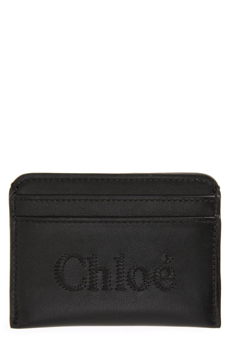 Sense Leather Card Case, Main, color, 001 BLACK