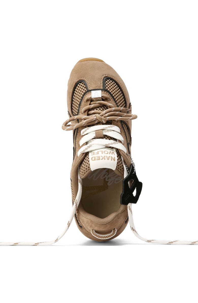Naked Wolfe Adored Mesh Sneaker, Alternate, color, Taupe Mesh