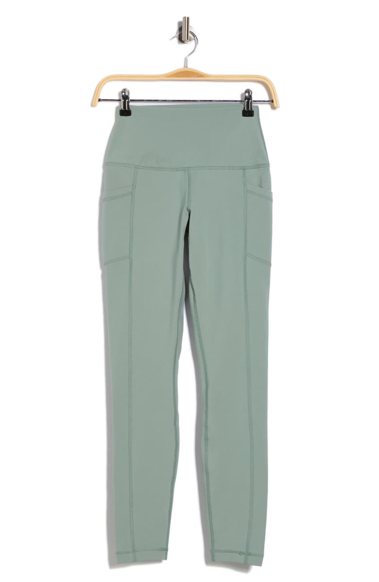 YOGALICIOUS Polarlux Tribeca Fleece Lined Pocket Leggings, Alternate, color, Chinois Green