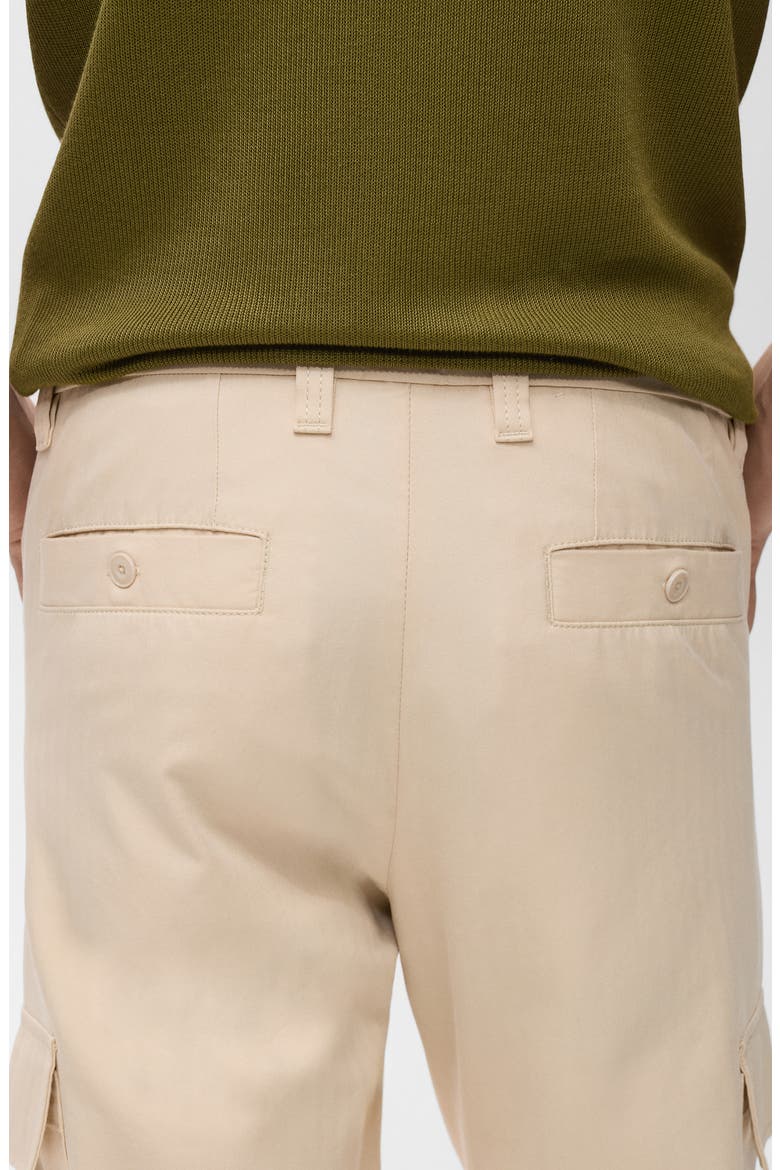 Cotton Blend Cargo Pants, Alternate, color, BEIGE