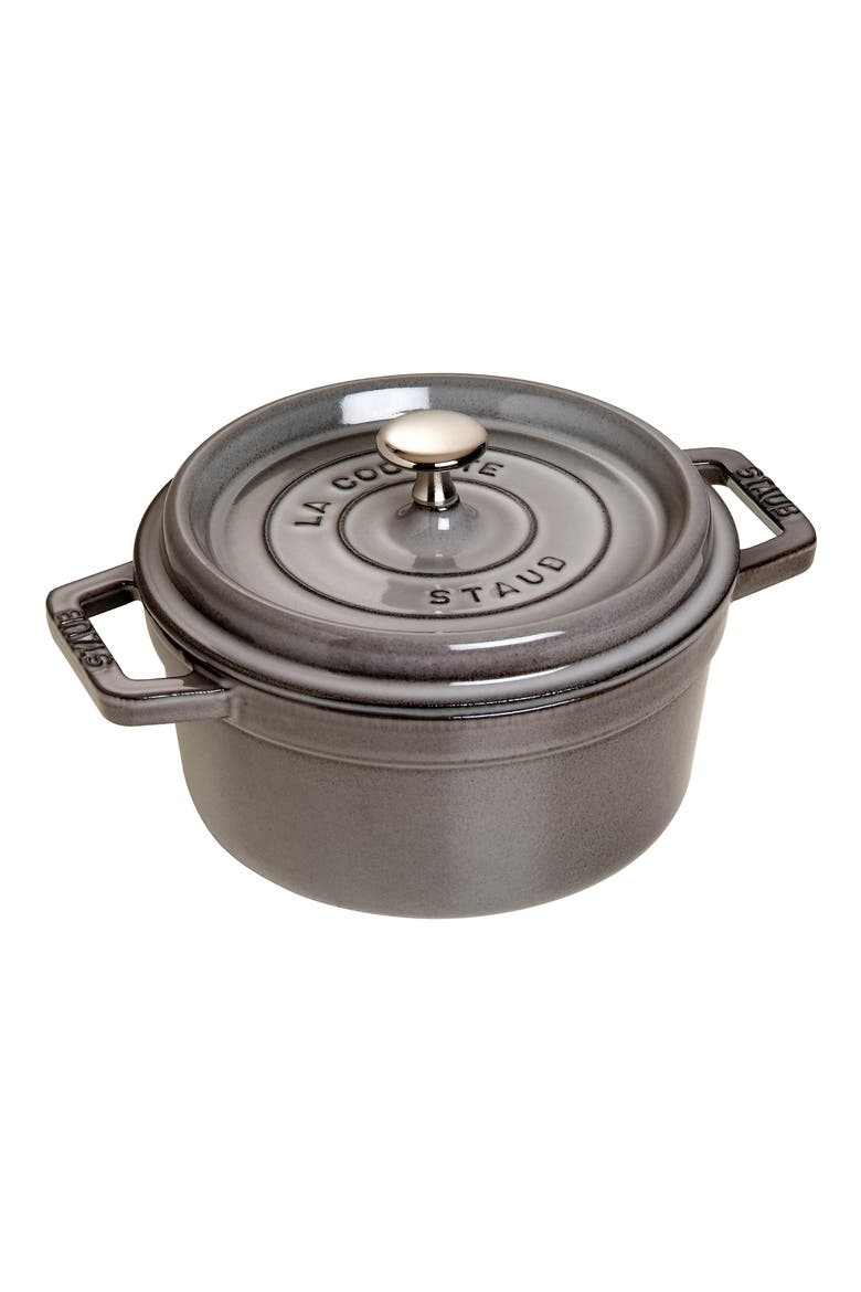 2.75-Quart Enameled Cast Iron Dutch Oven, Main, color, GRAPHITE GREY