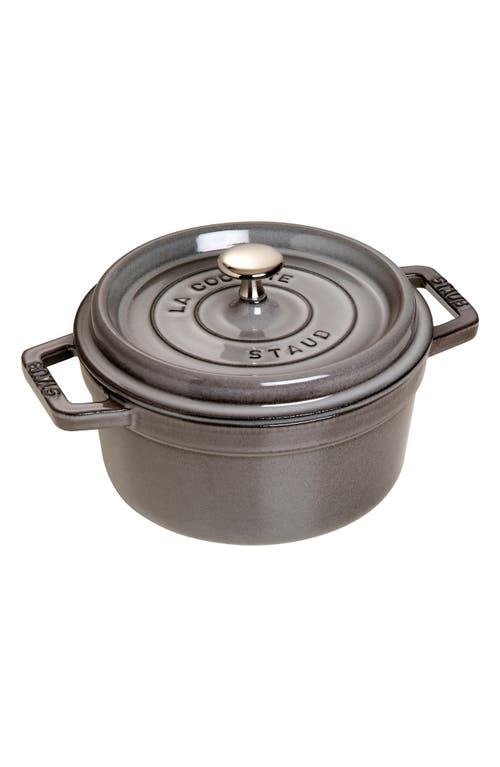 Staub 2.75-quart Enameled Cast Iron Dutch Oven In Gray
