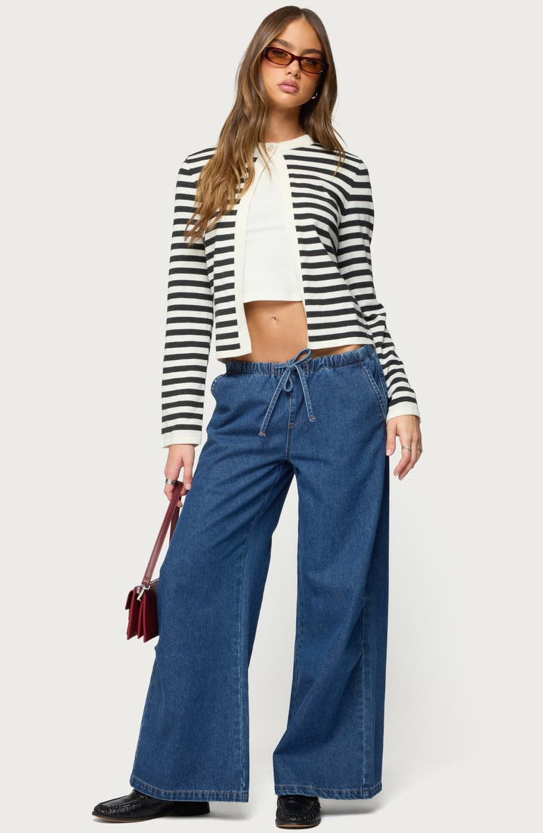 EDIKTED Jenie Split Front Cardigan, Alternate, color,