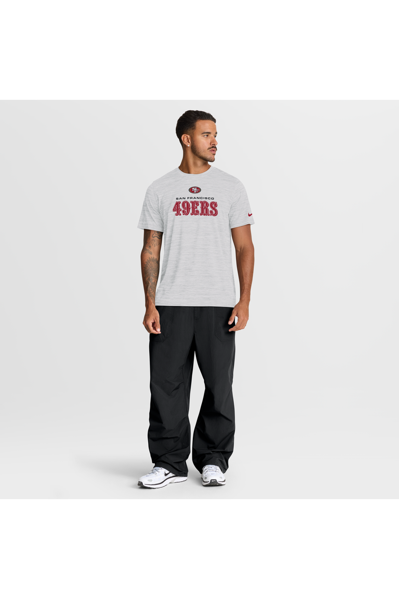 Men's Nike Ash San Francisco 49ers Velocity Endurance Run Dri-FIT T-Shirt, Alternate, color, Ash