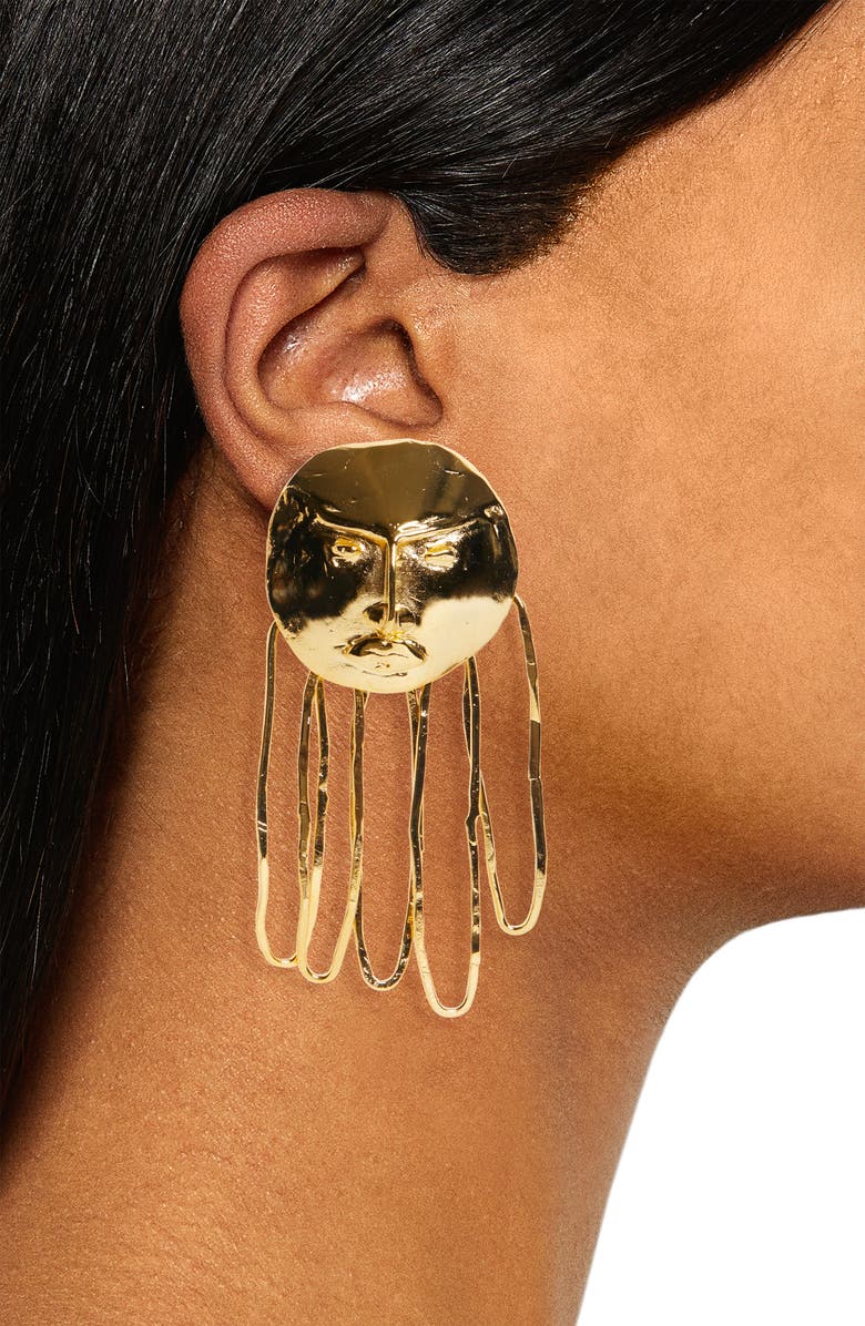 Bephies Beauty Supply L'Enchanteur Sunburst Godhead Earrings, Alternate, color, 