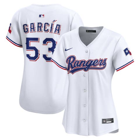 Women's Nike Adolis Garcia White Texas Rangers Home Limited Jersey