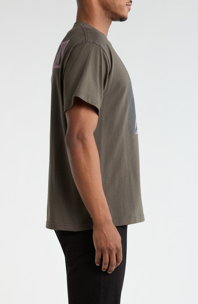 PLEASURES Angel Graphic Print T-Shirt, Alternate, color, Charcoal