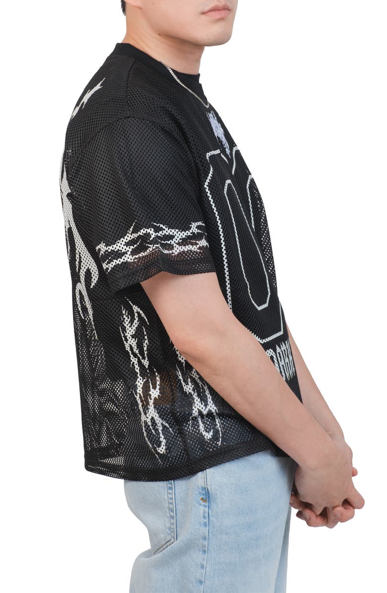 Brooklyn Cloth Midnight Dark Dreams Mesh Jersey, Alternate, color, Black
