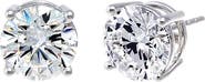 BY ADINA EDEN 8 Carat Lab Grown Diamond Solitaire Four Prong Stud Earring 14K