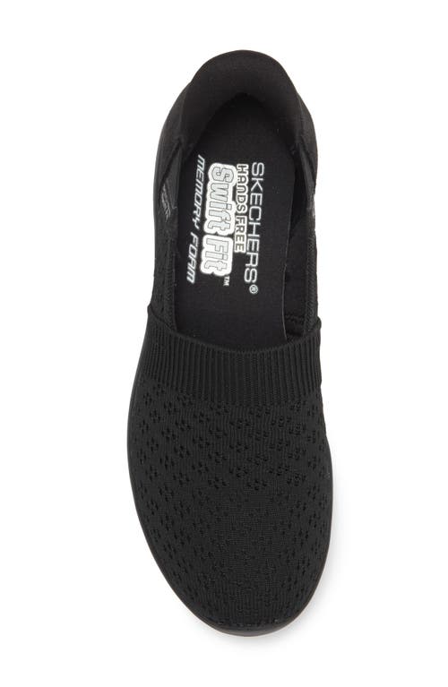Skechers Arya Swift-fit Slip-on Sneaker In Black