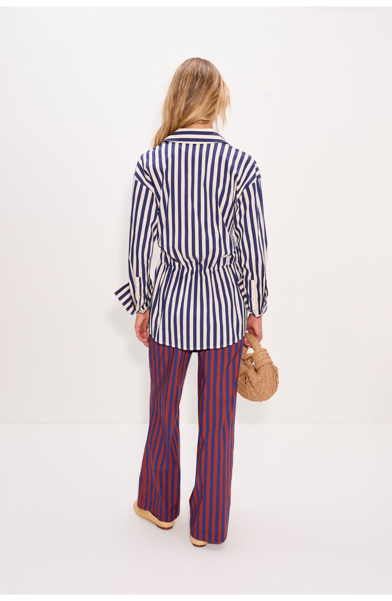 SIMONMILLER Inna Poplin Top, Alternate, color, Navy Stripe Multi
