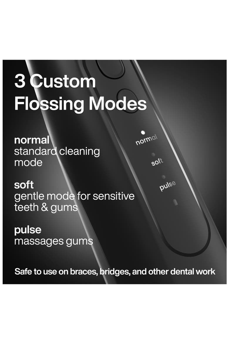 Icon Electric Rechargeable Water Flosser, Alternate, color, ONYX