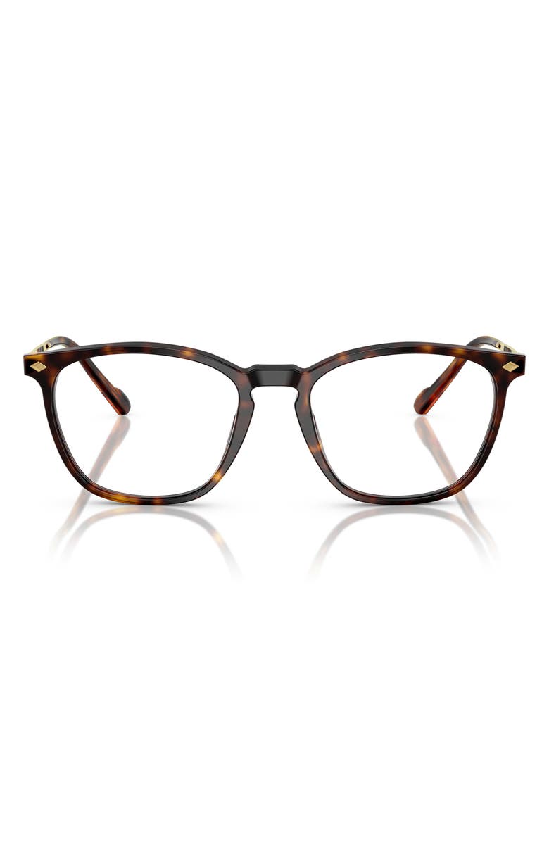 VOGUE 53mm Pillow Optical Glasses, Main, color, Dark Havana