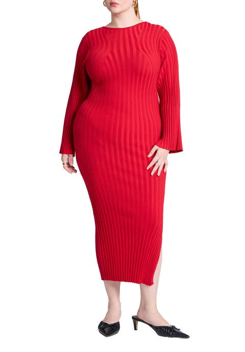 Wide Sleeve Maxi Sweater Dress (Plus Available)