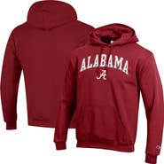 Champion Men's Champion Crimson Alabama Crimson Tide Arch Over Logo Pullover Hoodie