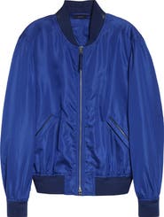 TOM FORD Technical Silk Poplin Bomber Jacket