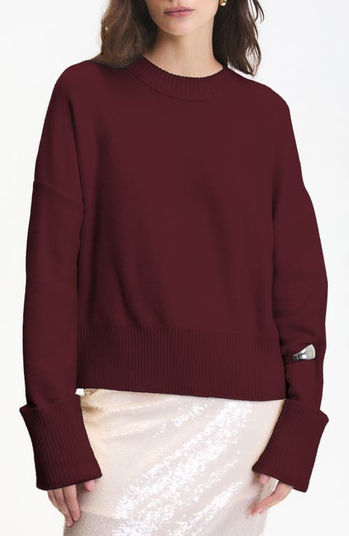 Deluc Ryan Crewneck Sweater In Burgundy