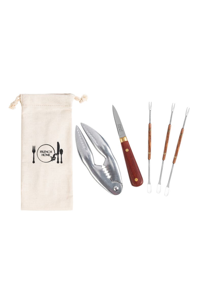 FRENCH HOME 6-Piece Seafood Tool Set, Alternate, color, Wood