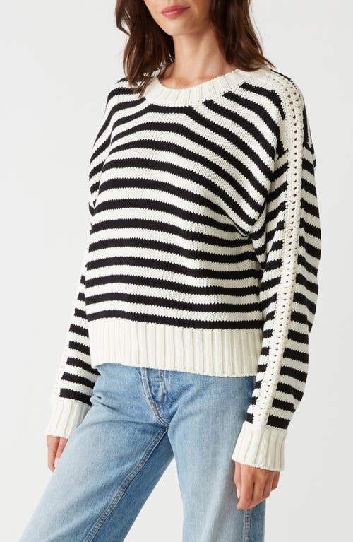 MICHAEL STARS MICHAEL STARS MERLE STRIPE COTTON BLEND SWEATER