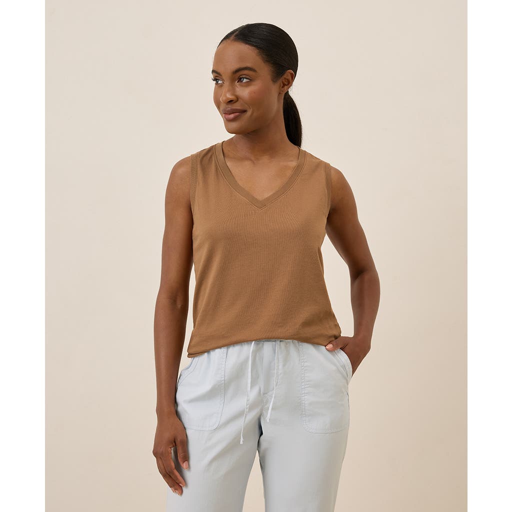 Pact Organic Cotton Softspun V-neck Tank
