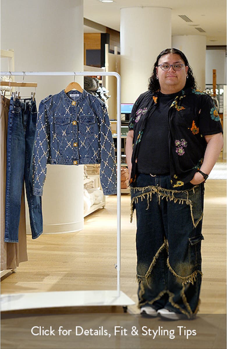 Leyana Embellished Denim Jacket, sales video thumbnail