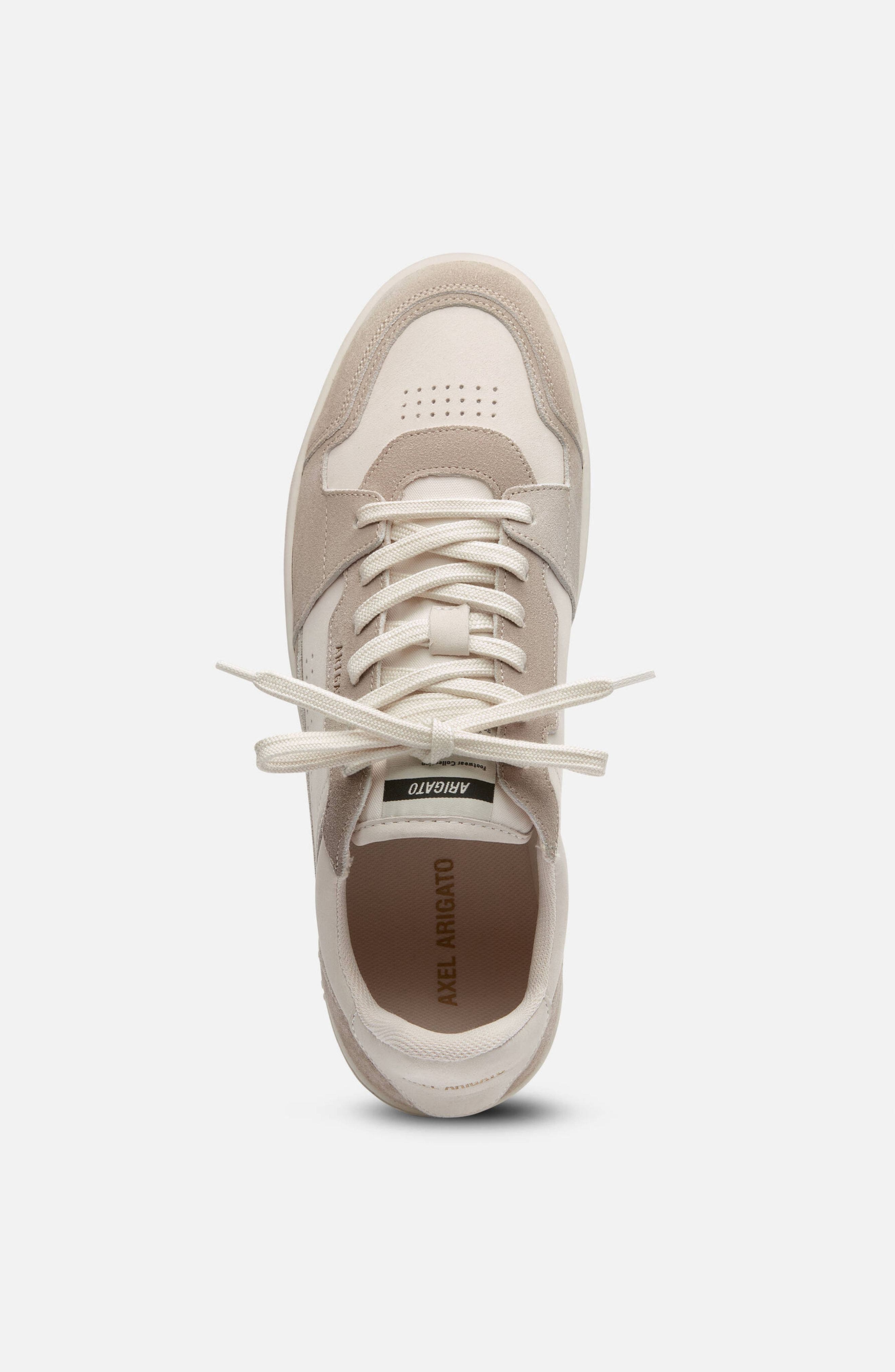 Axel Arigato Dice Lo Leather Suede Sneaker, Alternate, color, Off White/Taupe