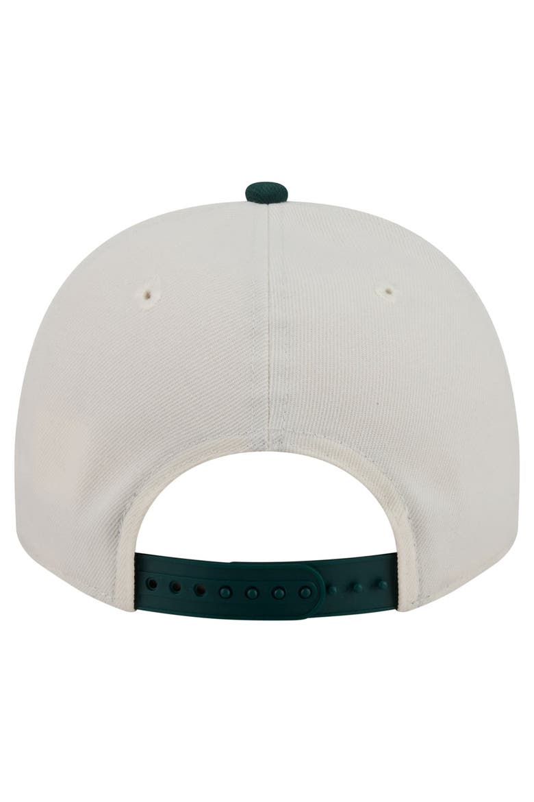 Men's New Era  Cream/Dark Green San Francisco Giants Chrome A-Frame 9FIFTY Snapback Hat, Alternate, color, Cream