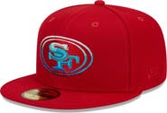 New Era Men's New Era Scarlet San Francisco 49ers Gradient 59FIFTY Fitted Hat