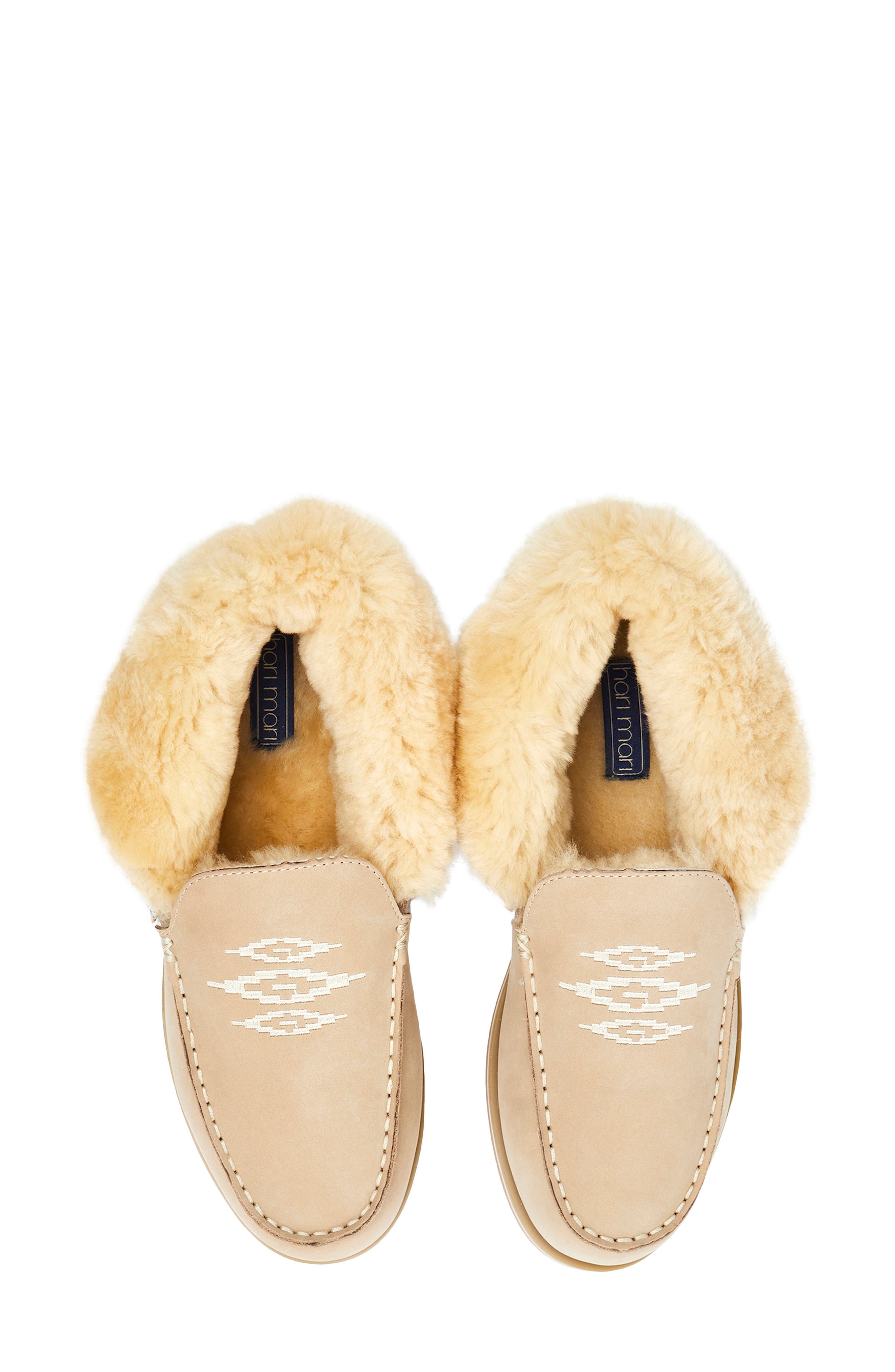 Alta Genuine Shearling Lined Slipppers, Alternate, color, SAND