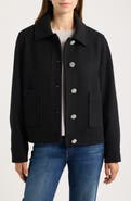 CeCe Jewel Button Flannel Jacket