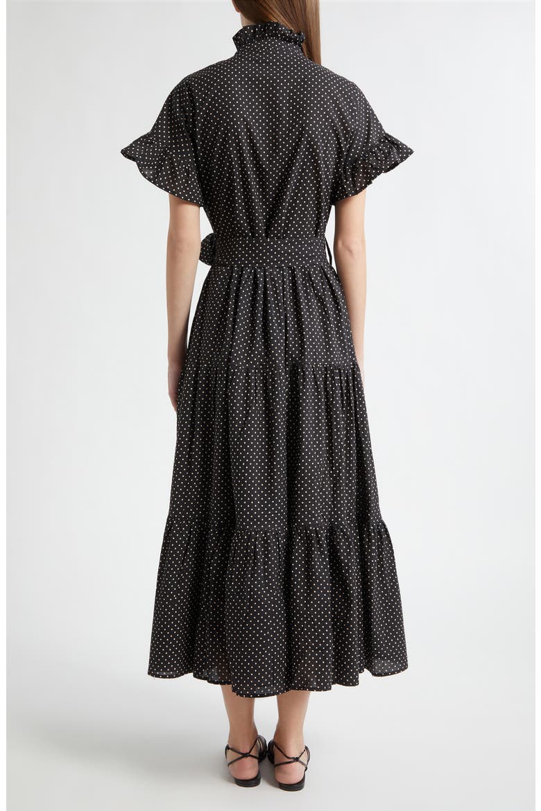 Victoria Ruffle Front Dress, Alternate, color, POLKA DOT