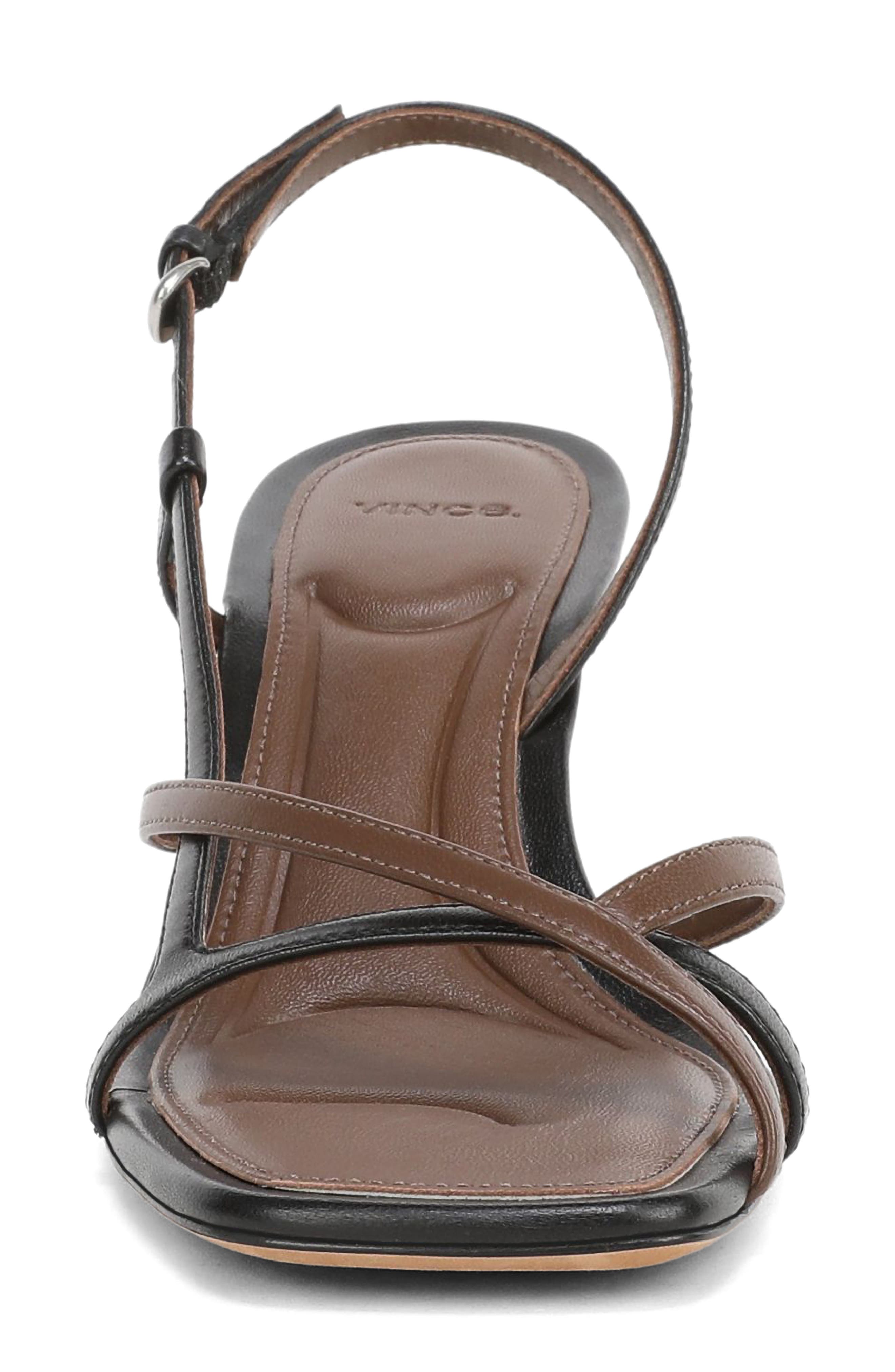 Vince Lilian Sandal, Alternate, color, Black/ Cedar Brown