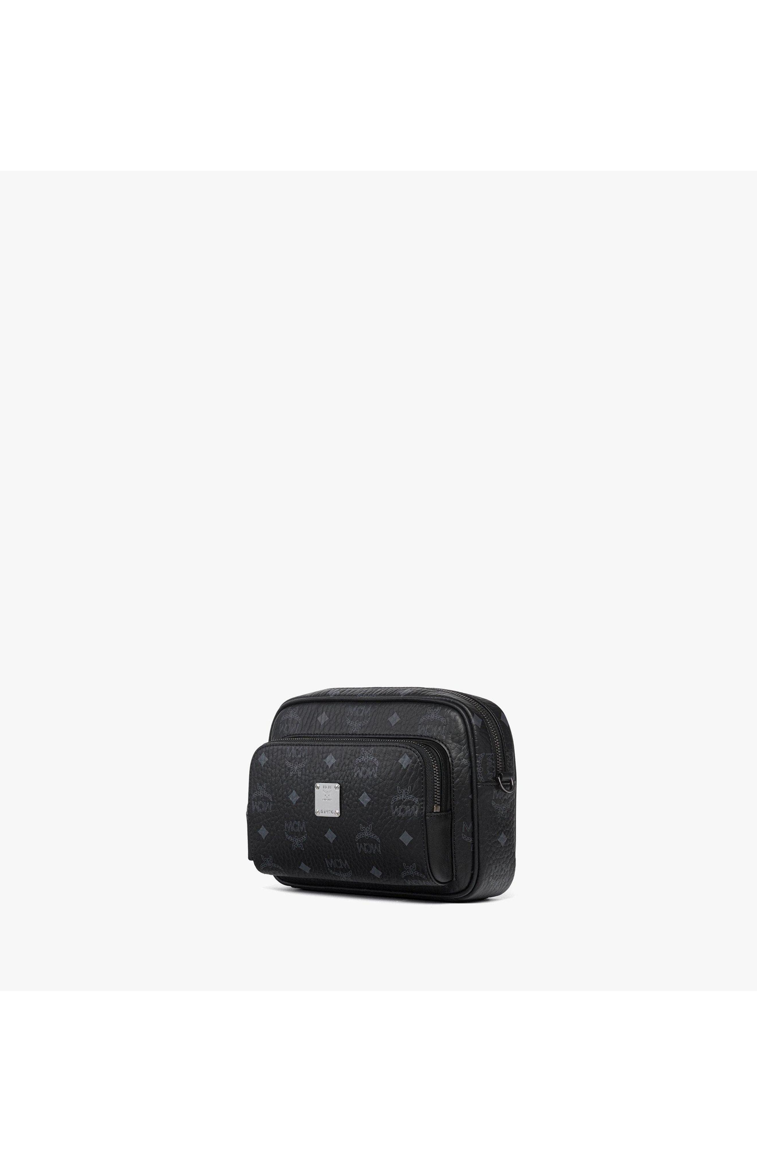 Small Aren Crossbody in Visetos, Alternate, color, Black
