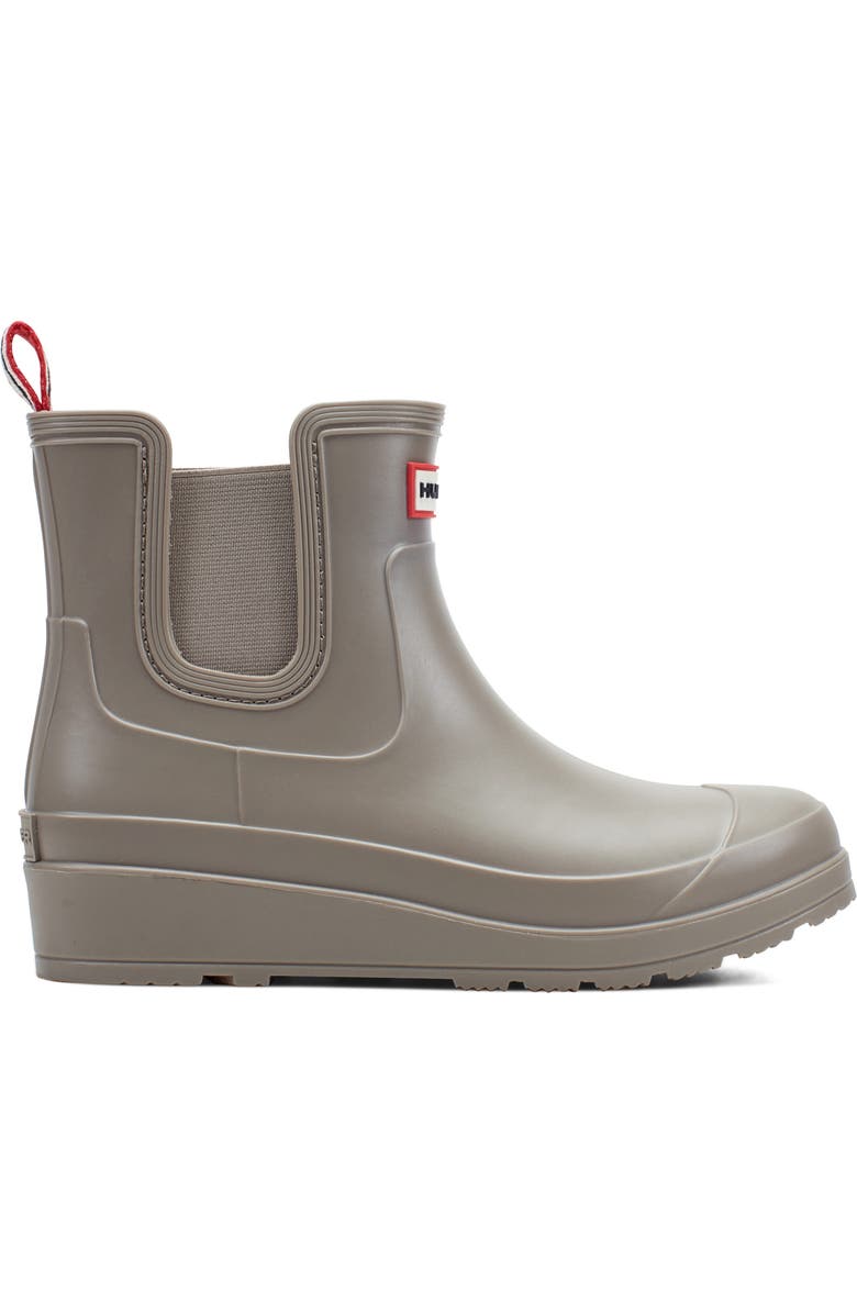 Hunter Tabitha Chelsea Waterproof Rain Boot, Alternate, color, Taupe