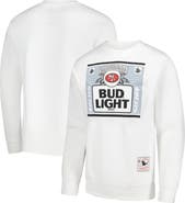 Mitchell & Ness Men's Mitchell & Ness x Bud Light White San Francisco 49ers The Crest Pullover Sweatshirt