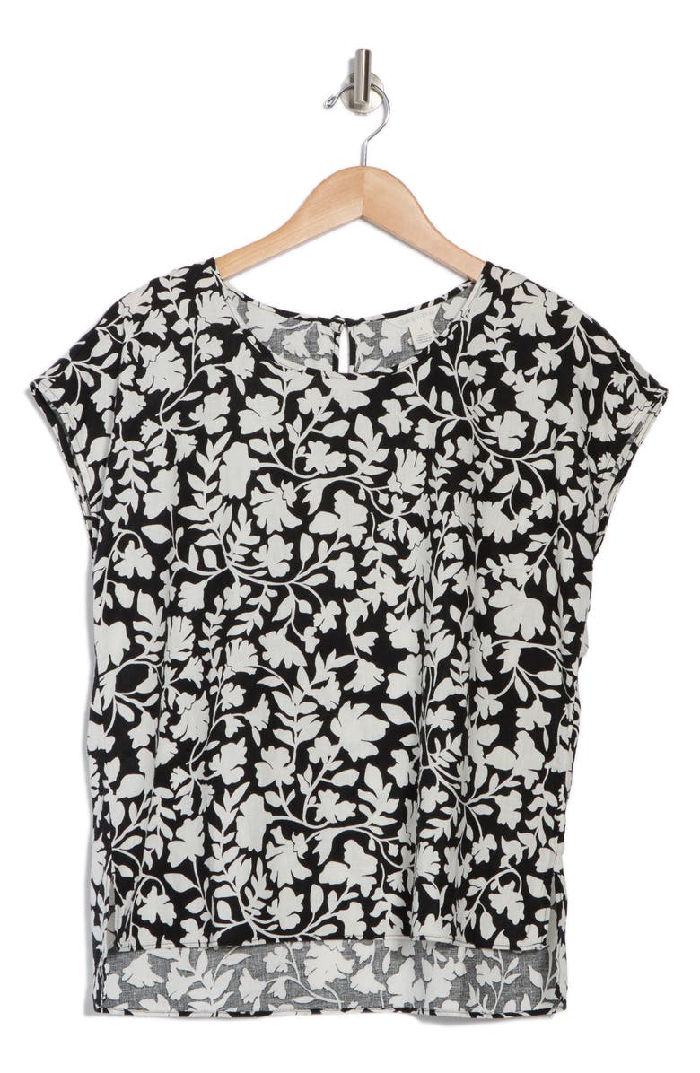 Caslon<sup>®</sup> Easy Linen Blend Popover Top, Alternate, color,