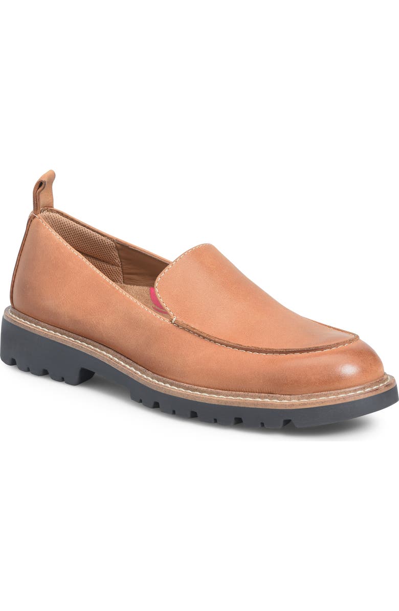 Comfortiva Lindee Lug Sole Loafer, Main, color, Luggage