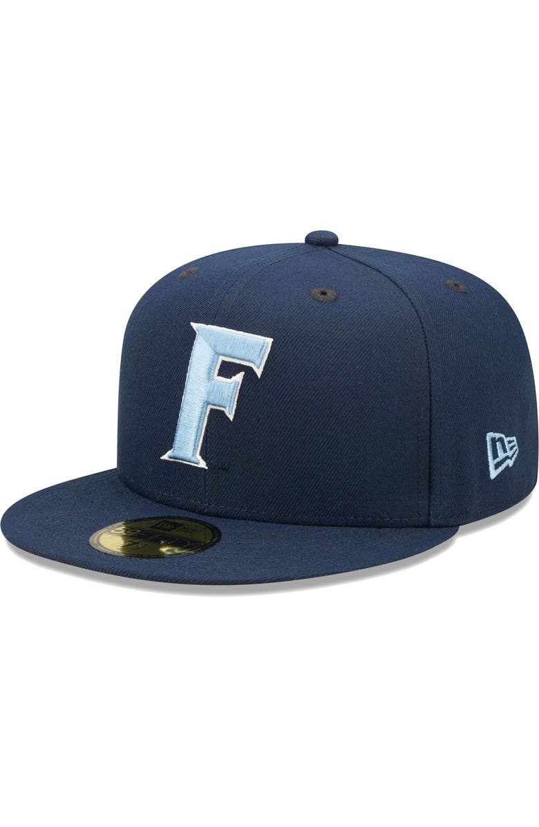 New Era Men's New Era Navy Florida Gators Bright Undervisor 59FIFTY Fitted Hat, Main, color, 