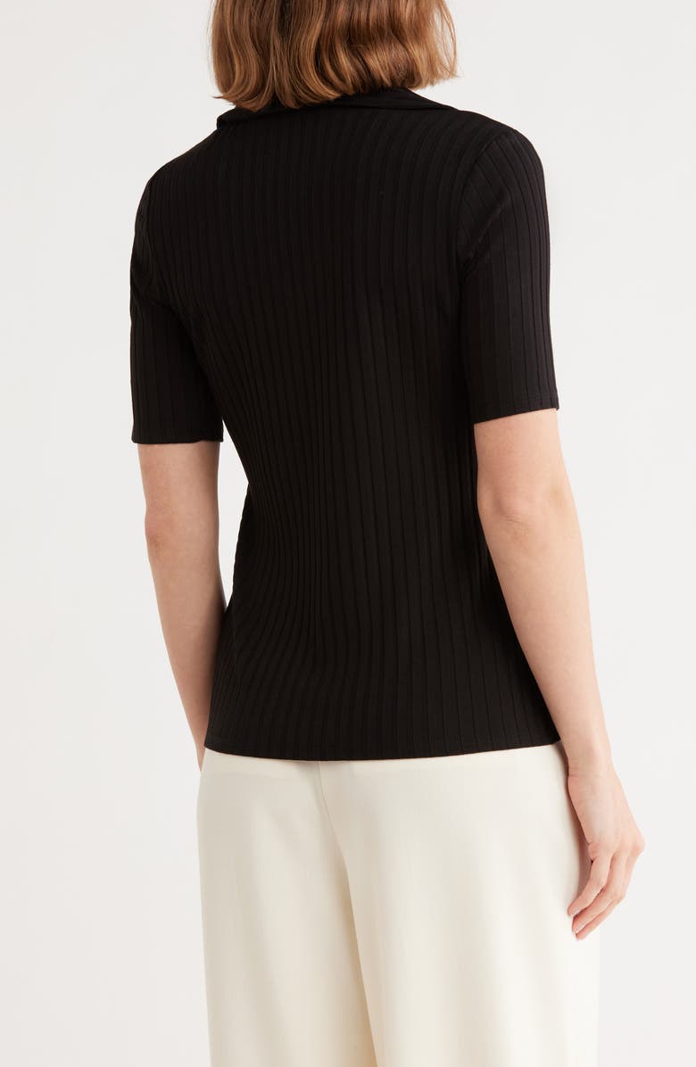 ELIE ELIE TAHARI Textured Stripe Short Sleeve Button-Up Shirt, Alternate, color, 