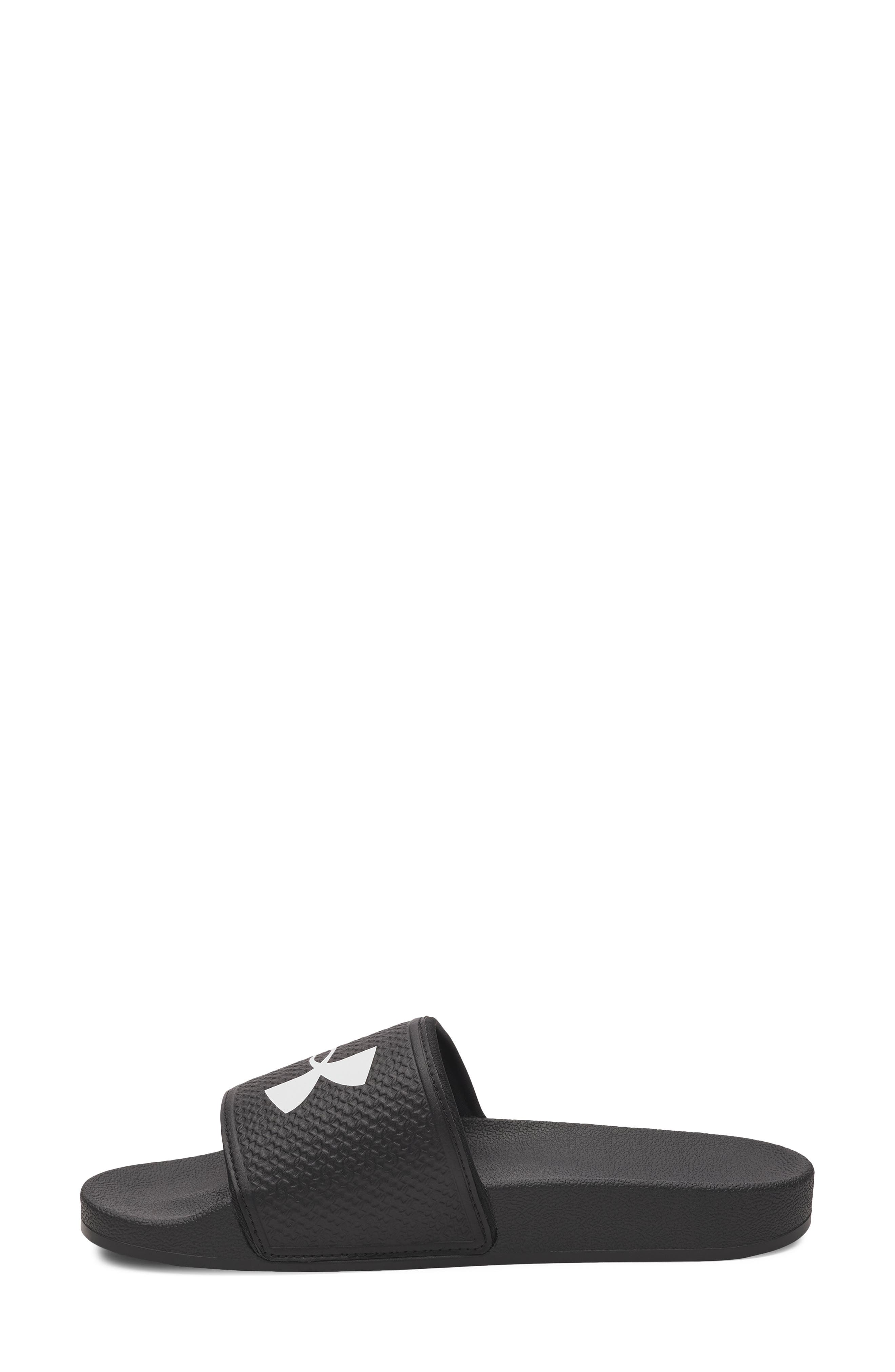 Under Armour UA ARMR Slide Sandal, Alternate, color, Black / Black / White