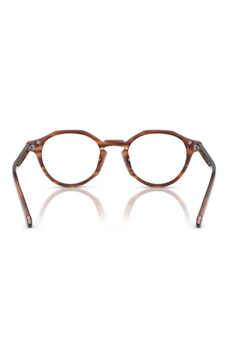 47mm Small Phantos Optical Glasses, Alternate, color, STRIPED BROWN / DEMO LENS